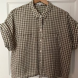 Madewell gingham button up